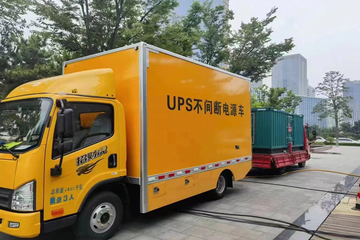 龙楼镇发电机租赁施工现场