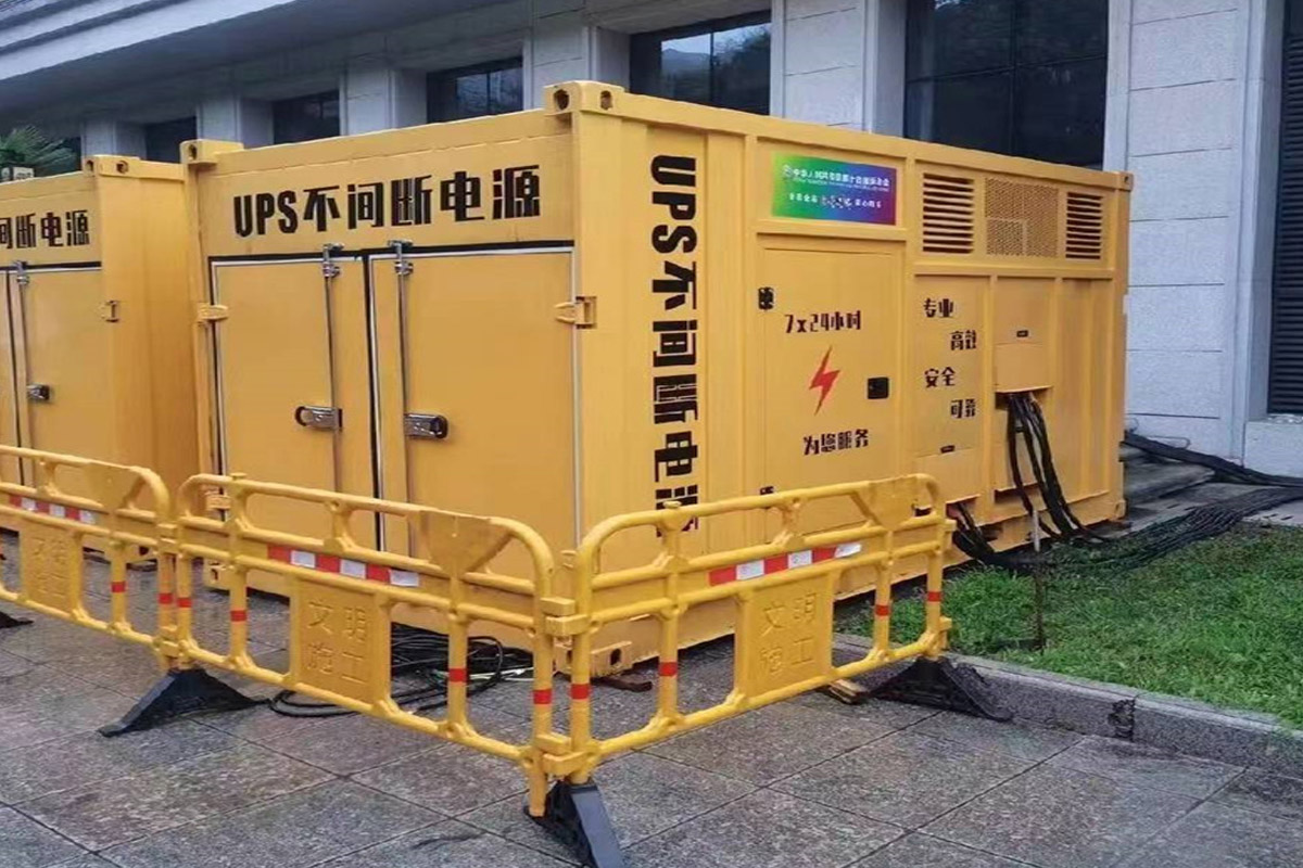 龙楼镇发电机租赁施工现场