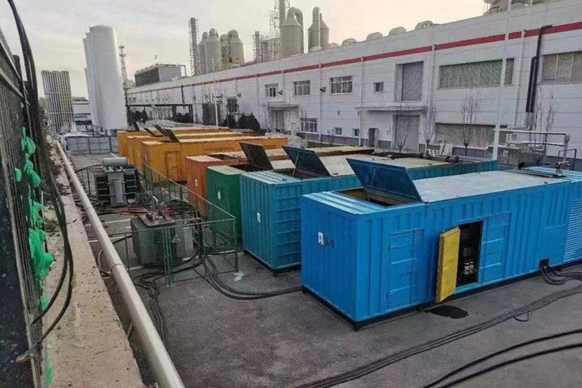 龙楼镇发电机租赁施工现场