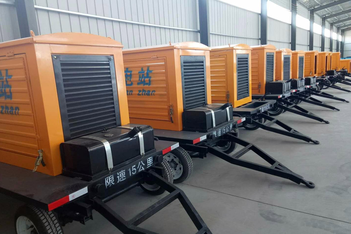 龙楼镇发电机租赁施工现场